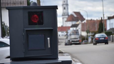 Dieses Messgerät der Kommunalen Verkehrsüberwachung war kürzlich knapp eine Woche lang in Tapfheim in der Ortsdurchfahrt im Einsatz.