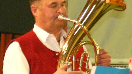 Als Solist überzeugte Peter Konrad im Solostück "Unser Baritonkönig" beim Abend der Blasmusik in Breitenthal.