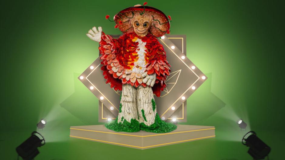 Der Pilz ist einer der Masken bei "The Masked Singer". Das Kostüm ist mit über 10.000 Schuppen beklebt.