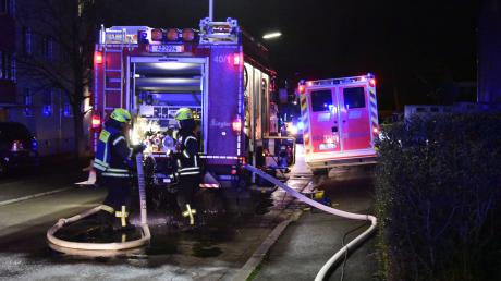 Für die Rettungskräfte wurde es am Freitagabend eng in der Banaterstraße in Bobingen.