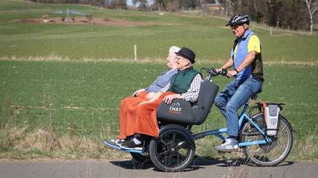 Eine elektrisch unterstützte Fahrrad-Rikscha steht künftig in den Soko-Gemeinden im Kreis Neu-Ulm zur Verfügung.
