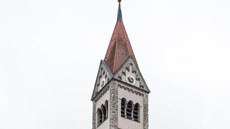 Die Pfarrkirche Maria Rosenkranzkönigin in Schretzheim. 
