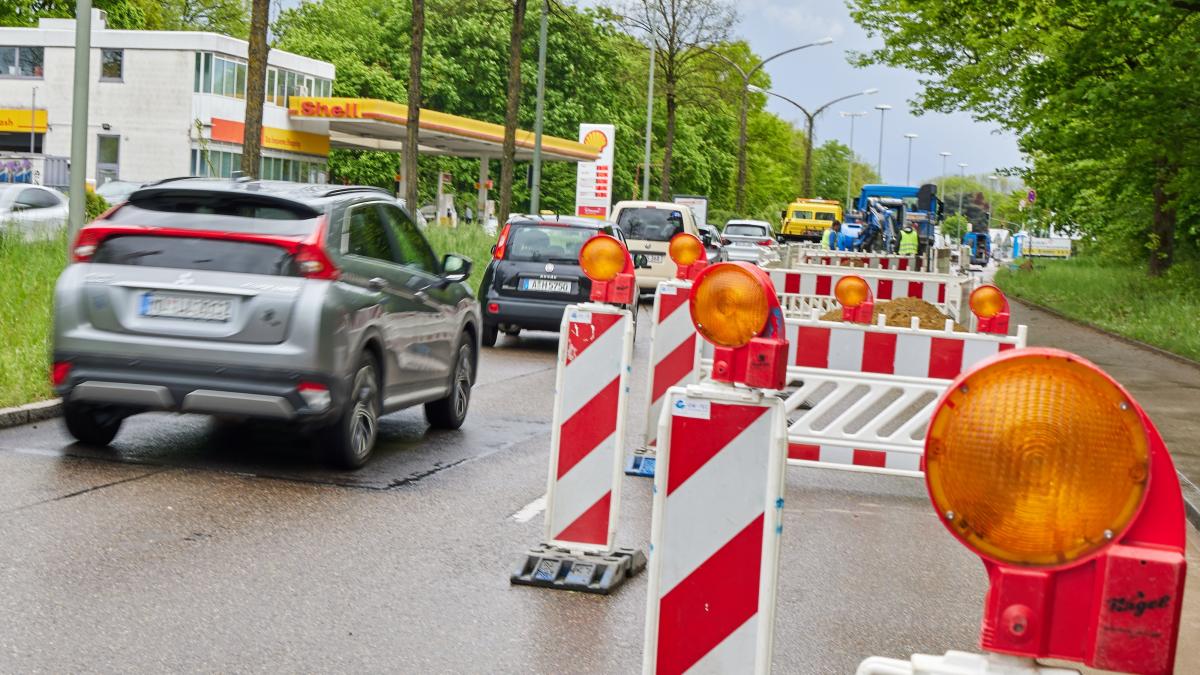 #Bauarbeiten in der Augsburger Bürgermeister-Ackermann-Straße dauern an