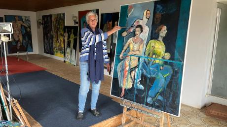 Monika Javani-Wiedemann in ihrem Atelier in Kammlach.
