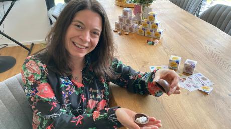 Bettina Winkler aus Affing will mit dem "Schokoschatz" für eine nachhaltige Alternative zu Kinder-Überraschungen sorgen.