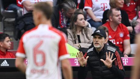 Bayern-Trainer Thomas Tuchel war an der Seitenlinie gegen Leipzig aktiver als mancher seiner Spieler auf dem Rasen.