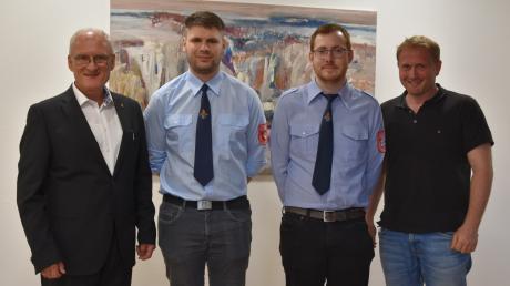 Michael Scheil (Zweiter von links) ist Kommandant der Freiwilligen Feuerwehr Wortelstetten. Als sein Stellvertreter wurde Alexander Mayer bis zur nächsten Wahl ernannt.