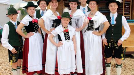  Die jungen Wertachtaler aus Ettringen waren beim Preisplatteln um den Bayerischen Löwen dabei