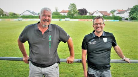 Der neue Vorsitzende des FC Burlafingen, Anton Glöckler (links), und der neue Zweite Vorsitzende, Andreas Autenrieth.