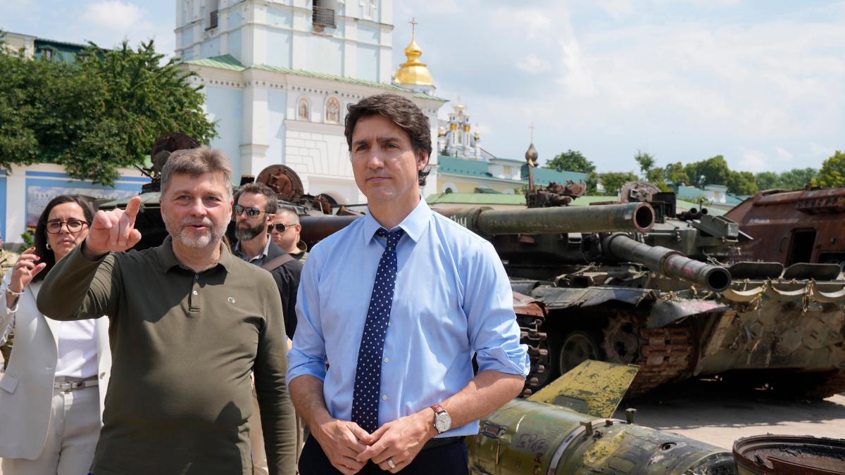 #Kanadas Premierminister Trudeau besucht unangekündigt die Ukraine
