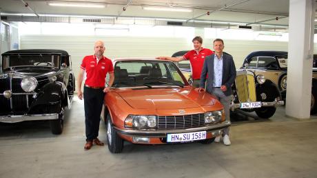 Alexander Arold, Streckenplaner der Donau Classic, Orga-Leiter Robert Faber und Stefan Trauf, Chef von Audi Tradition, freuen sich auf die 18. Donau Classic. Der NSU RO 80 wird ebenfalls mit von der Partie sein.