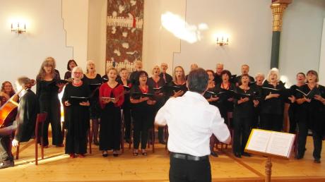 Unter der Leitung von Stefan Christ begeisterte der “Liederkranz” Wertingen in der Synagoge in Binswangen.
