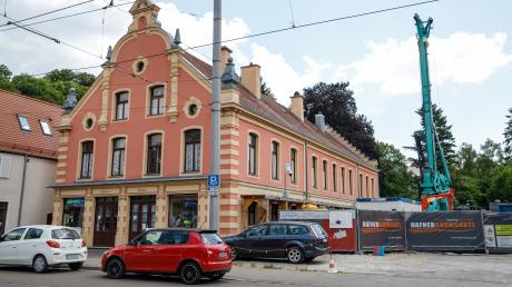 Die Bauarbeiten für das Bürgerbüro in Göggingen haben sich verzögert. 