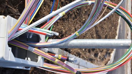 Glasfaserkabel sorgen für schnelle Internetverbindungen.