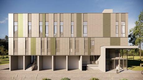 So sieht ein Vorschlag für die Gestaltung der Fassade des geplanten Dorfgemeinschaftshauses in Apfeldorf aus.