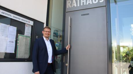 Hier arbeitet er seit drei Jahren: 2020 wurde Jürgen Raab Bürgermeister von Münster.