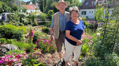Gabriele und Willi Mayr verbringen täglich mehrere Stunden in ihrem Garten in Hofhegnenberg. Am Tag der offenen Gartentür öffnen sie seine Pforten für Blumenfreunde.
