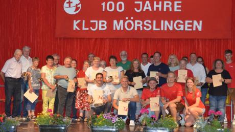 40 Vorsitzende hatte die Mörslinger Landjugend in 100 Jahren. Mehr als 20 von ihnen waren zum Festabend gekommen.
