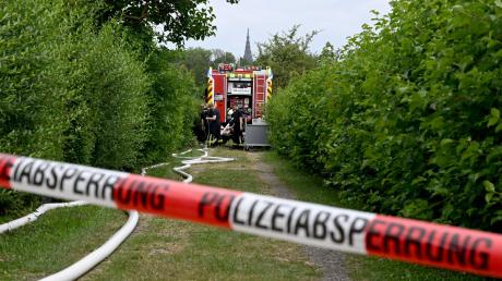 Vergangene Woche hatte es in der Kleingartenanlage "Jakobsruhe" gebrannt. Am Mittwoch brannte es in der Anlage am Efeuweg in Neu-Ulm.