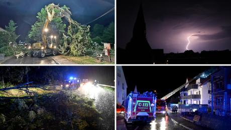 Das Unwetter in der Nacht zum Mittwoch hat in der Region rund um Ulm und dem Kreis Neu-Ulm schwere Schäden hinterlassen.