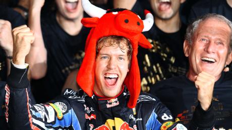 Der deutsche Formel-1-Rennfahrer Sebastian Vettel vom Team Red Bull hält mit neun Siegen in Serie noch einen Rekord in der Formel 1.