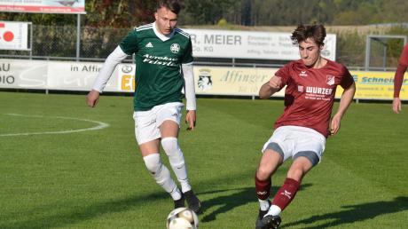 Mit zwei Treffern war Philip Meitinger (links) der Matchwinner beim2:1-Sieg des FC Horgau in Neuburg.
