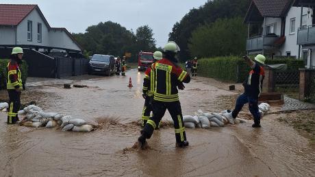 Im August war in Griesbeckerzell erneut der Bereich der Haunswieser Straße von Überflutungen betroffen.