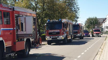 In Bobingen ist am Montagmittag die Feuerwehr ausgerückt.