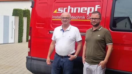 Ludwig (links) und Martin Schnepf ergänzen sich bei der Arbeit im heimischen Betrieb in Tapfheim prächtig.
