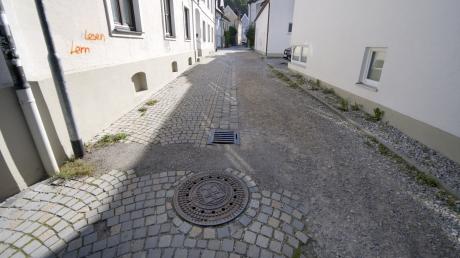 Die Brudergasse in Landsberg soll ab 13. Mai ausgebaut werden.