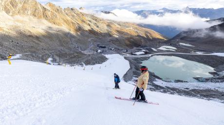 Auf dieser Strecke in Sölden finden am kommende Wochenende die ersten beiden Skirennen der neuen Weltcupsaison statt. 
