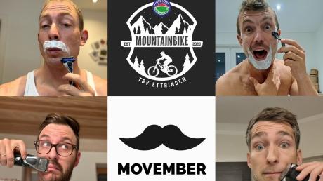 Mountainbiker vom TSV Ettringen machen mit beim "Movember". Es geht um Männergesundheit.
