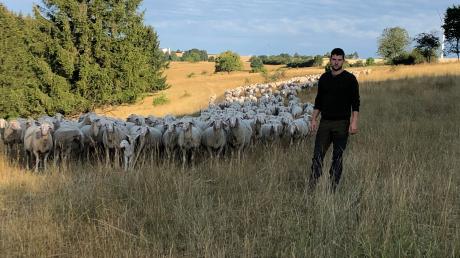 Schäfer Moritz Nieß blickt düsteren Zeiten entgegen. Einem Drittel seiner Schafe droht die Schlachtung.