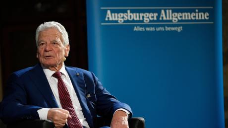 Der ehemalige Bundespräsident Joachim Gauck ist in Augsburg zu Gast bei AZ Live im Kleinen Goldenen Saal.