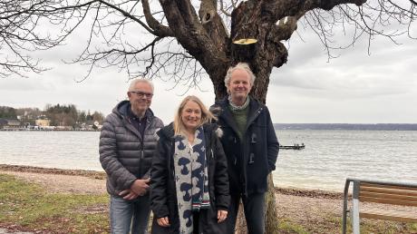 Karl-Heinz Wirth, Karin Casaretto und Konrad Herz (von links) sprechen für den neuen Verein ProNatur in Herrsching, der sich für Klima- und Baumschutz einsetzt.