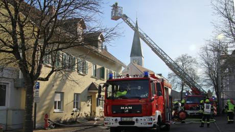 In der Küche einer Wohnung in Altenstadt ist Feuer ausgebrochen.