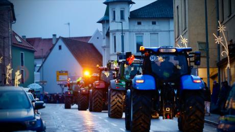 Der Protest der Bäuerinnen und Bauern in Günzburg ist friedlich und ohne Zwischenfälle verlaufen.