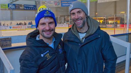 Nachwuchs-Eishockeytrainer Daniel Wagner (links) und Mentaltrainer Marcus Kerti (rechts) machen sich gemeinsam stark für die mentale Gesundheit von Kindern.
