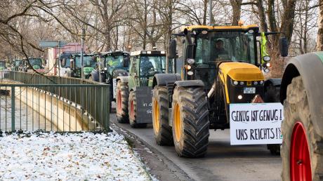 Auf dem Augsburger Plärrergelände sollen am Freitag erneut Landwirte protestieren.