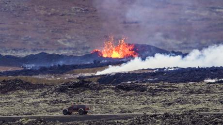Zum zweiten Mal innerhalb von vier Wochen ist auf Island ein Vulkan ausgebrochen.
