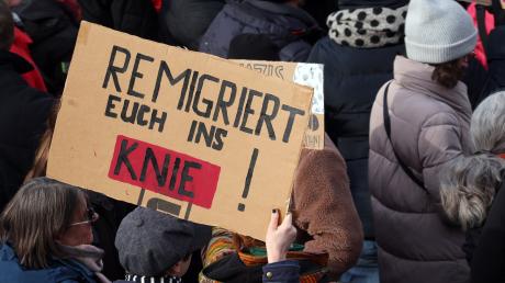 Demonstrationen gegen Rechtsextremismus, wie hier in München, sind auch im Landkreis Aichach-Friedberg am Samstag und Sonntag geplant.