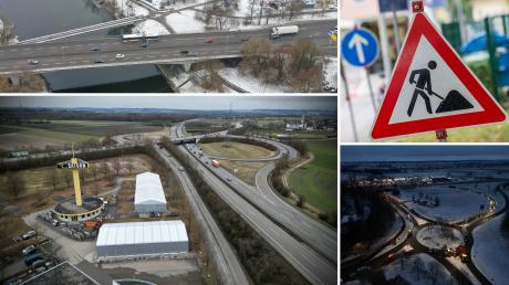 B28 bei Senden, A7 bei Illertissen und Adenauerbrücke in Neu-Ulm: Diese Großbaustellen stehen 2024 im Landkreis Neu-Ulm an.