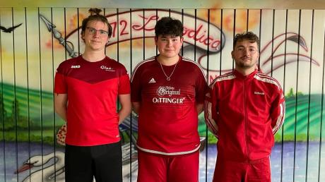 Die drei besten Junioren bei der Kreismeisterschaft: (von links) Leon Sarwas, Simon Bühler und Lukas Schwab.