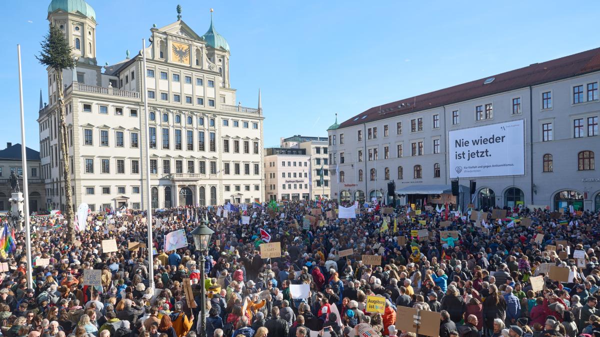 #Demo gegen rechts in Augsburg heute im Liveticker