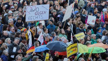 In Augsburg wurde am Samstag demonstriert.