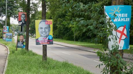 Die Plakatdichte war vor der Landtagswahl außerordentlich hoch. 