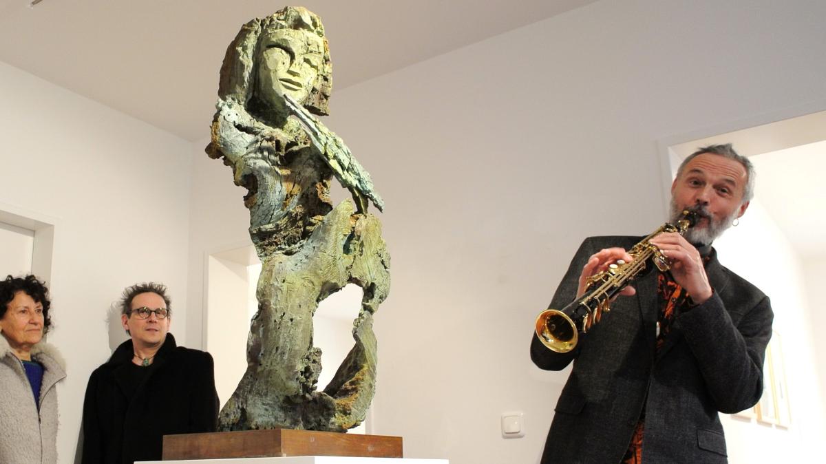 #Skulptur trifft Klang im Kunstraum Leitershofen 