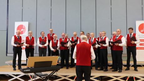 Der Männerchor Schwörsheim glänzte unter anderem mit internationalen Volksliefdern. 