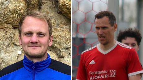 Felix Schmidt (links) wird zur neuen Saison Trainer der Fußballer des TSV Oettingen und damit Nachfolger von Christoph Greiner (rechts).