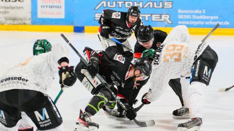 Eishockey
Beide Mannschaften lieferten sich einen tollem Zweikampf (im Bild Toms Prokopovics vom EHC Königsbrunn in schwarz und Tomas Plihal beim Bully).
EHC Königsbrunn
